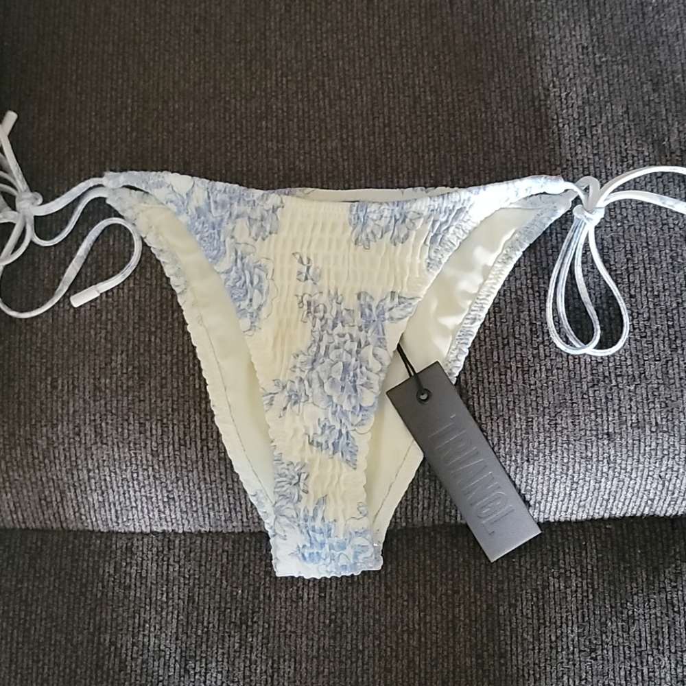 Vica indigo string bathing suit bottom